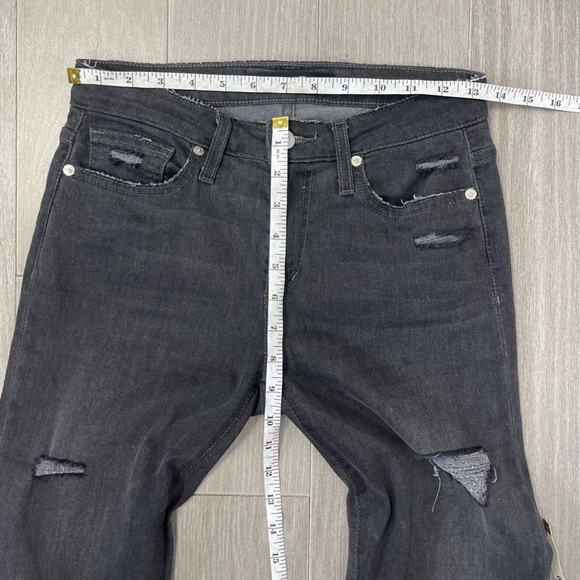 Joe's Jeans Skinny Ankle Distressed Jeans Jael Wash Black Gray TGDJ3L5968 26 - Picture 13 of 15